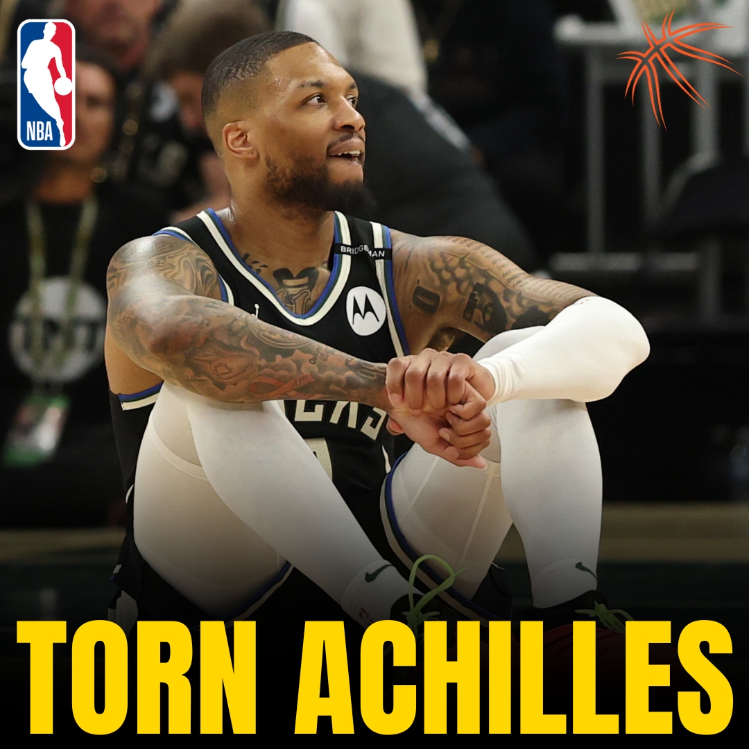 AusBballnews's tweet image. 💔 Devastating blow for Dame Time

An MRI has confirmed that Damian Lillard suffered a torn left Achilles tendon! 😔 A brutal setback for the star guard and a major shakeup for his squad’s semifinal hopes. 😢

#damianlillard #nbainjury #achillestear #getwelldame #nba2025