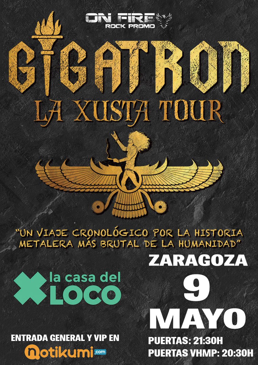 GIGATRÓN.  9 de mayo.  La Casa del Loco - mailchi.mp/ca77b8213182/l…