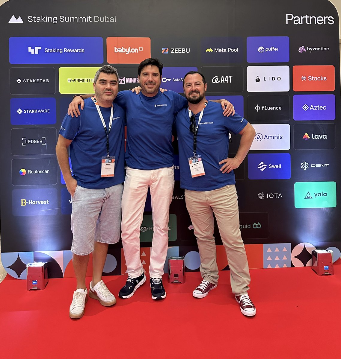 SenseiNode (@senseinode) on Twitter photo We’re at <a href="/StakingSummit/">Staking Summit</a> 🇦🇪 this week, the most relevant gathering of the staking ecosystem. Getting ready for the panel on “Yield That Lasts: Why Resilient, Decentralized Networks Win Long-Term” together <a href="/Web3foundation/">Web3 Foundation</a> <a href="/AlgoFoundation/">Algorand Foundation</a> <a href="/chainlink/">Chainlink</a> and <a href="/aztecnetwork/">Aztec</a>. We’re at <a href="/StakingSummit/">Staking Summit</a> 🇦🇪 this week, the most relevant gathering of the staking ecosystem. Getting ready for the panel on “Yield That Lasts: Why Resilient, Decentralized Networks Win Long-Term” together <a href="/Web3foundation/">Web3 Foundation</a> <a href="/AlgoFoundation/">Algorand Foundation</a> <a href="/chainlink/">Chainlink</a> and <a href="/aztecnetwork/">Aztec</a>.