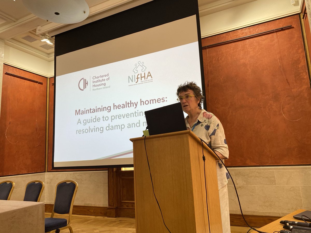 Sally McCone (@nifhasally) on Twitter photo <a href="/NIFHA/">NIFHA</a> Chair Hazel Bell speaking at today’s launch of publications around Maintaining Healthy Homes, a joint collaboration between NIFHA & <a href="/CIHhousing/">Chartered Institute of Housing</a>. Thanks to <a href="/ClanmilHousing/">Clanmil Housing</a> & <a href="/Aico_Limited/">Aico</a> for their inputs to a very successful initiative <a href="/NIFHA/">NIFHA</a> Chair Hazel Bell speaking at today’s launch of publications around Maintaining Healthy Homes, a joint collaboration between NIFHA & <a href="/CIHhousing/">Chartered Institute of Housing</a>. Thanks to <a href="/ClanmilHousing/">Clanmil Housing</a> & <a href="/Aico_Limited/">Aico</a> for their inputs to a very successful initiative