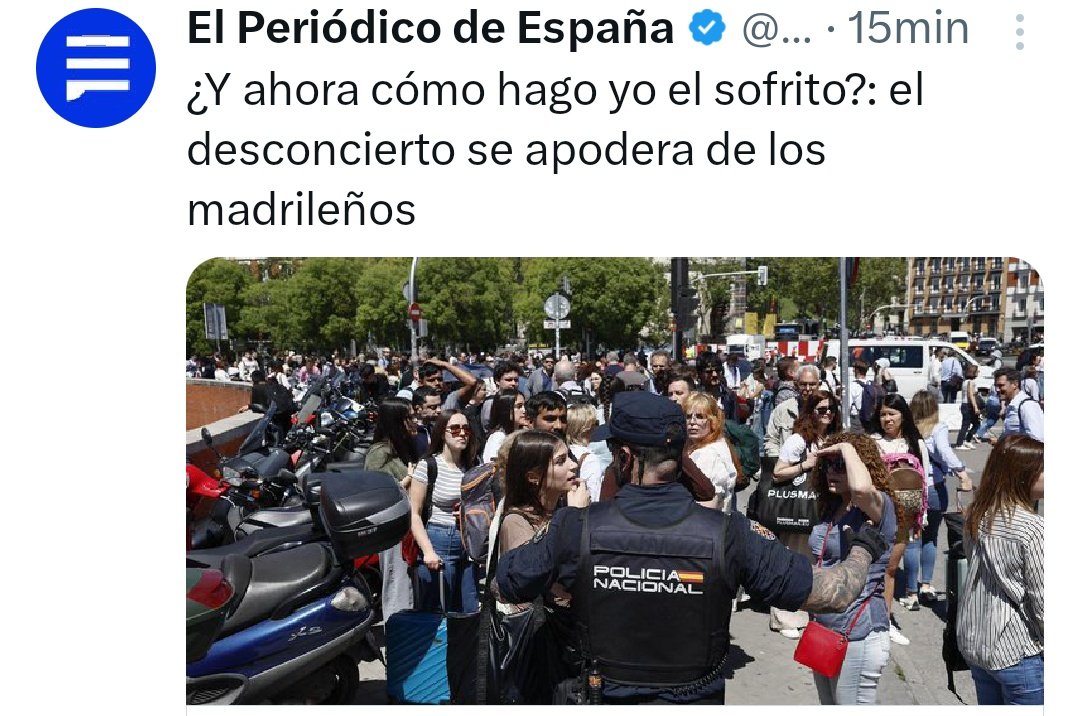 Estimados madrileños, cómo va el sofrito de hoy?