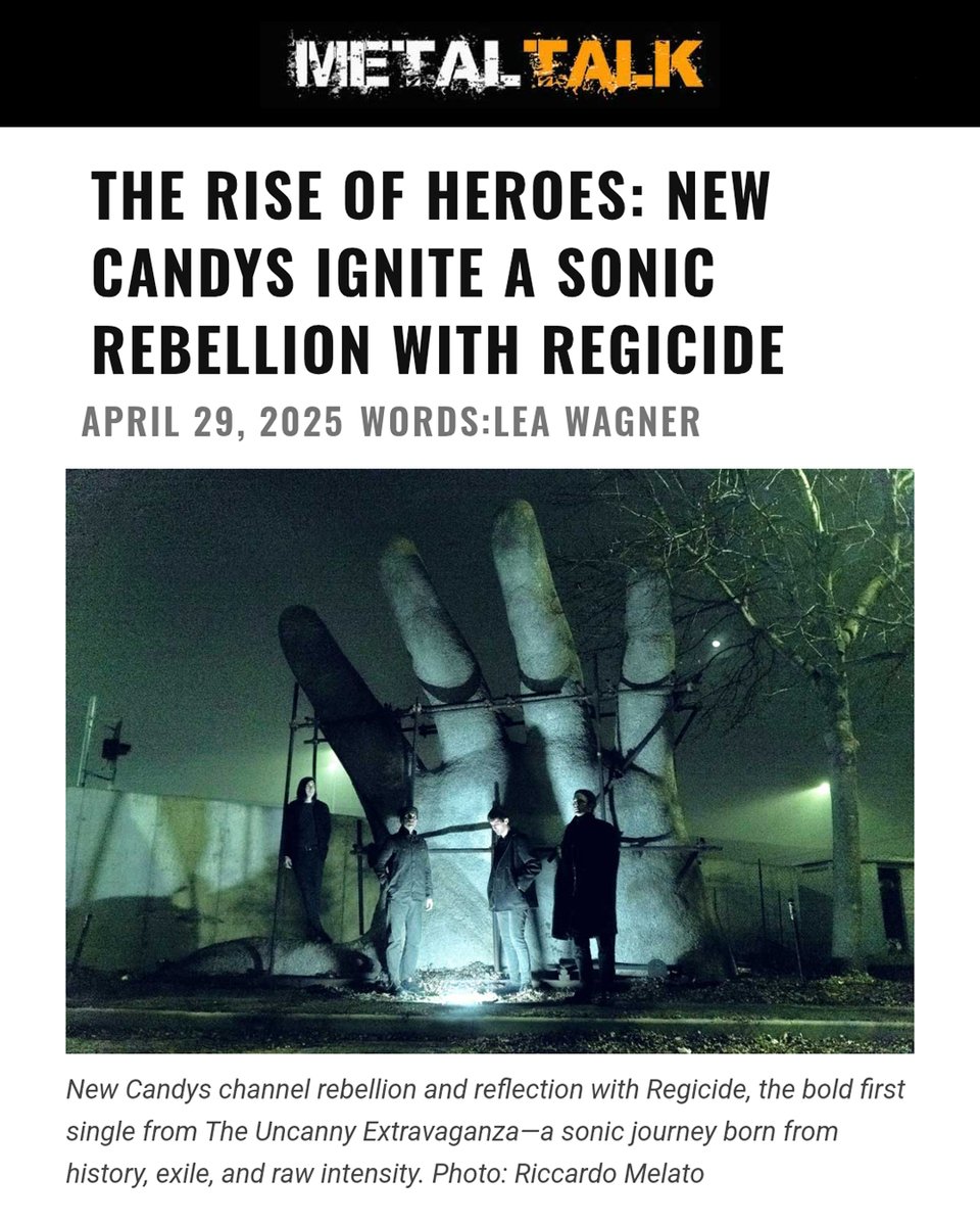 Today, a great interview of ours was published on MetalTalk, focusing on 'Regicide'. We don’t often get the chance to dive so deeply into the inspiration and interpretation of a song’s lyrics. We also talk about the album as a whole and more:
metaltalk.net/the-rise-of-he…
Thank you Lea
