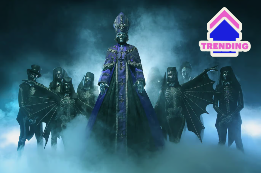 officialcharts's tweet photo. 🎸🔥 Official Trending Chart 🔥🎸
#Ghost (@thebandGHOST) secure TWO of the UK's biggest Trending tracks with #Peacefield and #Lachryma 🖤
Read more: https://t.co/0Nz6eUt40M
#Skeletá https://t.co/SRRhQtWnCB