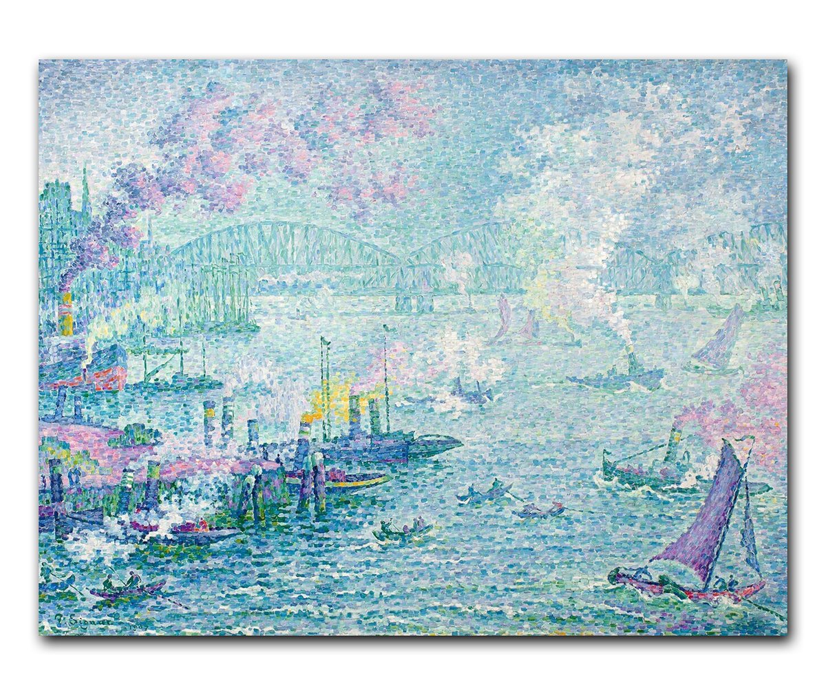 pohoartist's tweet photo. Art Inspiration For Today: Le Port de Rotterdam by Paul Signac (French), oil on canvas, genre: Neo-Impressionism, 1907 #leportderotterdam #paulsignac #neoimpressionism #fineart #oilpainting #rotterdam #artonx #artinspiration https://t.co/FMyXRY8Lw1