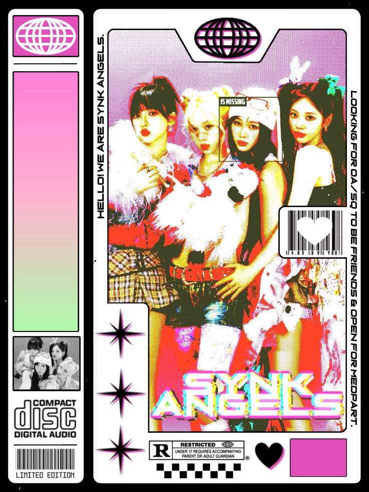 Hello, we’re SYNK ANGELS! (｡•̀ᴗ-)✧
We’re on the hunt for our lost member, 𝐆𝐢𝐬𝐞𝐥𝐥𝐞. If you’ve seen her, let us know! We’re also looking for OA/SQ who wanna be friends with us. Our media partnership is open too, so feel free to reach out if you’re interested! ♡