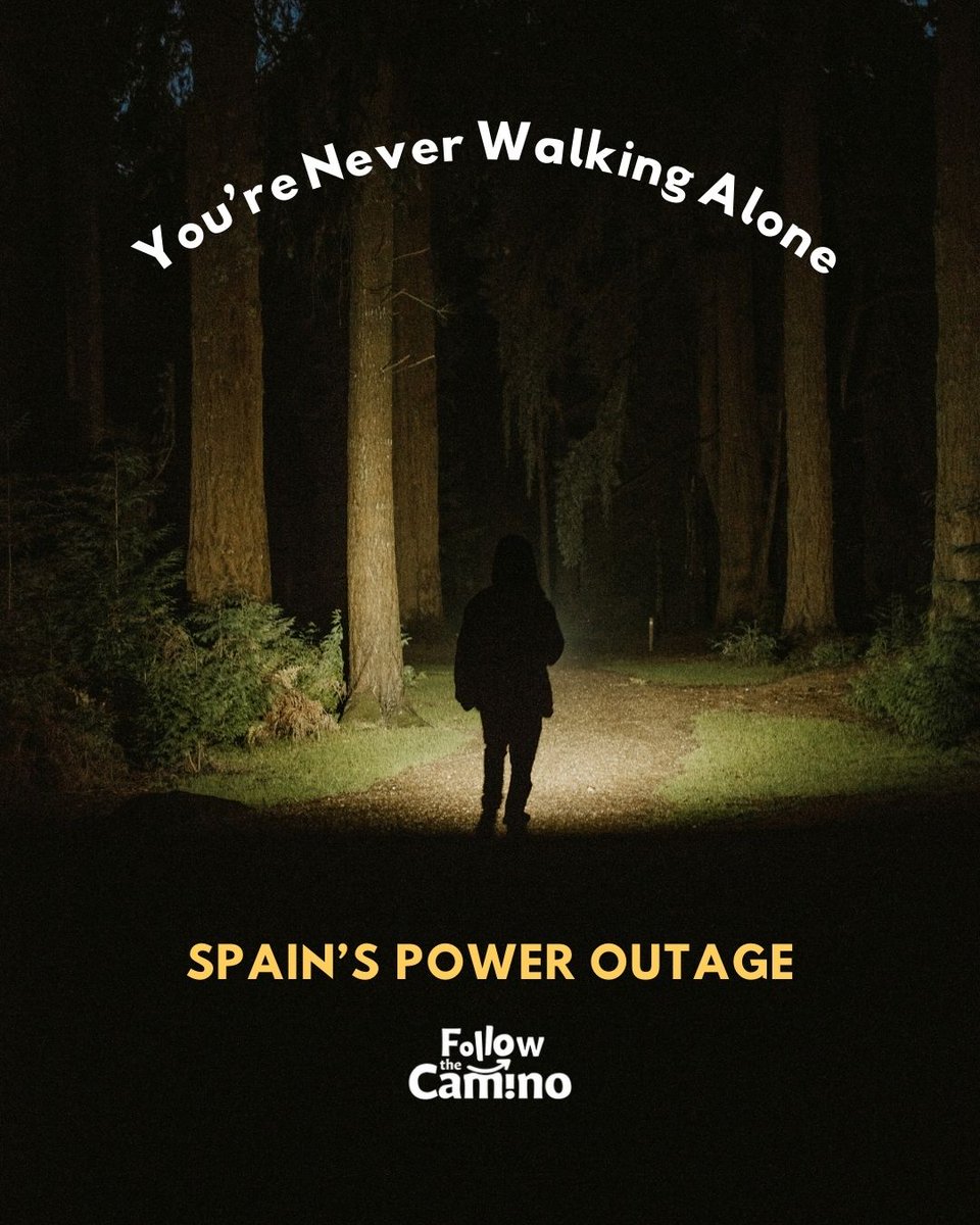 Spain went dark for hours. No screens. No trains. No noise.

The power cut reminded us what the Camino teaches every day: You don’t need much to feel deeply alive — but you do need the right support when things don’t go as planned.

That’s one of the reasons people choose to walk