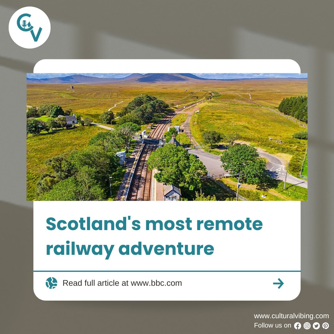 CulturalVIBINg's tweet photo. 🚂All aboard the Far North Line! Journey from Inverness to Britain's most northerly railway junction through breathtaking Scottish landscapes. 🇬🇧🍃
Read more - https://t.co/mkgUxnj1LU
#Scotland #northline #scotlandtrain https://t.co/3UeRlZfW1B
