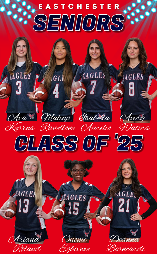 RolandSports's tweet photo. Eastchester Girls Flag Football - Senior Day will take place this coming Saturday. Seniors will be recognized at 2:30, and the game will commence at 3:00pm at Eastchester High School. @EHSGirlsFlag https://t.co/10Wtel0qxK