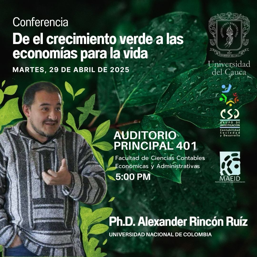Hoy invitad@s en <a href="/unicauca/">Universidad del Cauca</a> <a href="/fceunal/">Facultad Ciencias Económicas UNAL</a> <a href="/GeaadB/">Economía, Ambiente y Alternativas al Desarrollo.</a> <a href="/rethinkecon/">Rethinking Economics</a> <a href="/deamericasoy/">De América Soy</a>