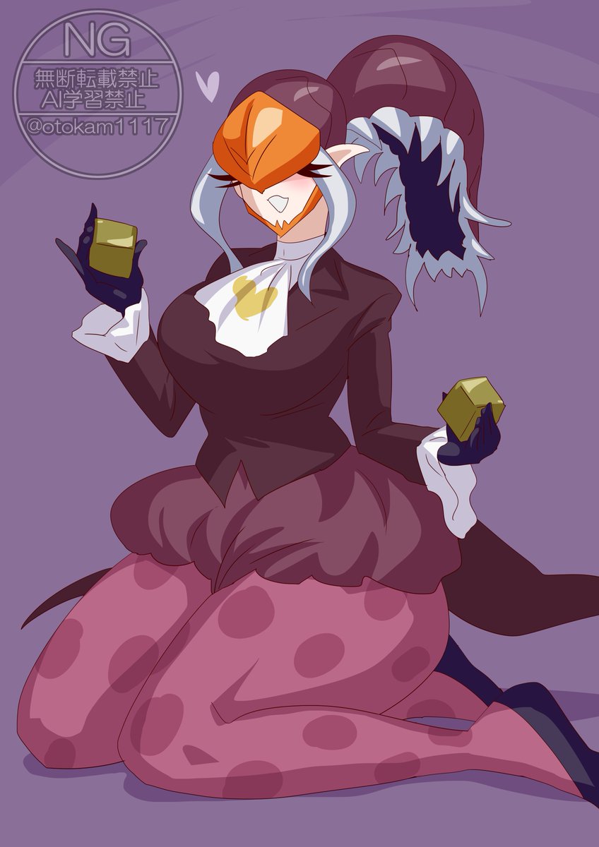 豪商の夫人、マーゲさん。ヤミィ菓子の虜となってしまった。 #キュアライダー #ライダー少女 