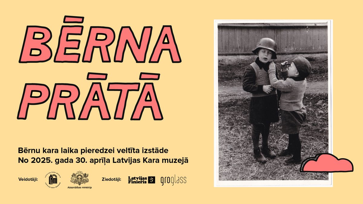 Izstāde “Bērna prātā” – Latvijas Kara muzeja drosmīgākais un emocionāli spēcīgākais pēdējo gadu projekts, kas raisīs pārdomas ikvienam apmeklētājam.

No 2. maija Latvijas Kara muzejā!

Vairāk informācijas: karamuzejs.lv/lkm/no-2-maija…

<a href="/AizsardzibasMin/">AizsardzībasMin.</a> <a href="/okupacijas_muz/">Latvijas Okupācijas muzejs</a> <a href="/LipkeMemorial/">Lipkes memoriāls</a>