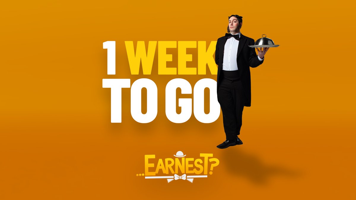 1 week until Earnest...? performs 🤩

Audience members will replace an ever-thinning cast of The Importance of Being Earnest!

Can the show reach its fabulous finale, just as Oscar Wilde intended? Find out for yourself... 😅

📅 Wed 7 &amp; Thu 8 May
🎟️ bit.ly/TTearnest