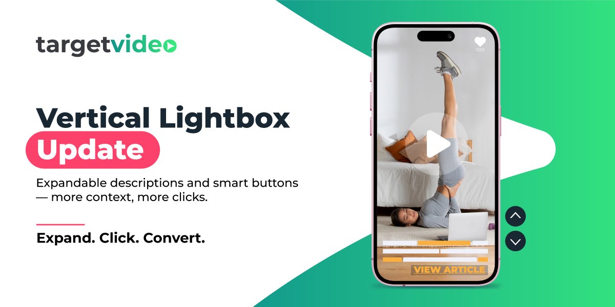 New Vertical Lightbox features ✨📱

✔️ Expandable descriptions for more context, no clutter
✔️ Clickable buttons to guide users to key destinations — more content, partner pages, or monetized sections of your site.

See the Vertical Lightbox in action 👉 eu1.hubs.ly/H0jJWv20