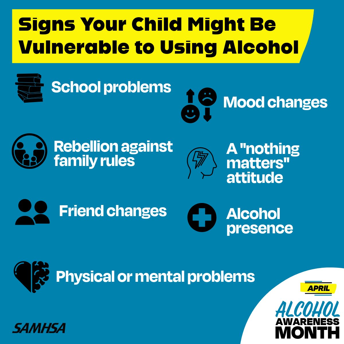 Prevention works. Get the tools and resources to help start the conversations with youth about the importance of alcohol avoidance and other healthy lifestyle choices. Get started with SAMHSA's “Talk. They Hear You.” samhsa.gov/talk-they-hear… #AlcoholAwarenessMonth