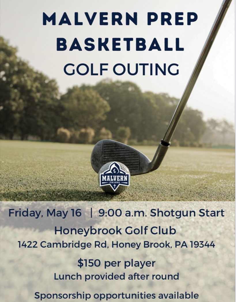 mpfriarhoops's tweet photo. We are just about 2 weeks away. Come join us on the links or if you cannot make it, please consider being a sponsor!

https://t.co/cQK3rju7Oi https://t.co/bbuq3vN05u