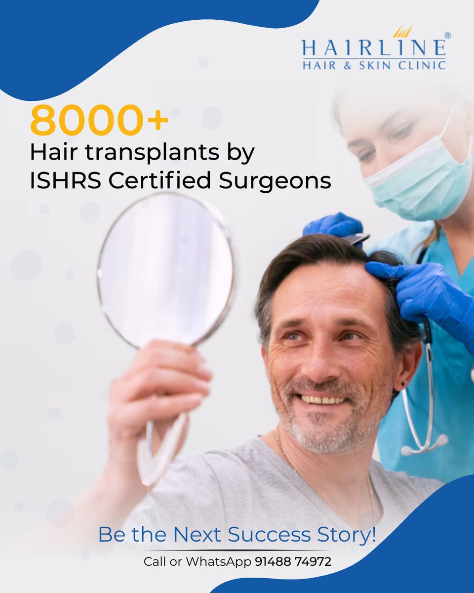 With over 8,000+ successful hair transplants performed by ISHRS-certified surgeons, Hairline is a trusted destination for advanced hair restoration. Backed by trichologists with 25+ years of expertise, we offer personalized solutions designed to deliver natural, lasting results.