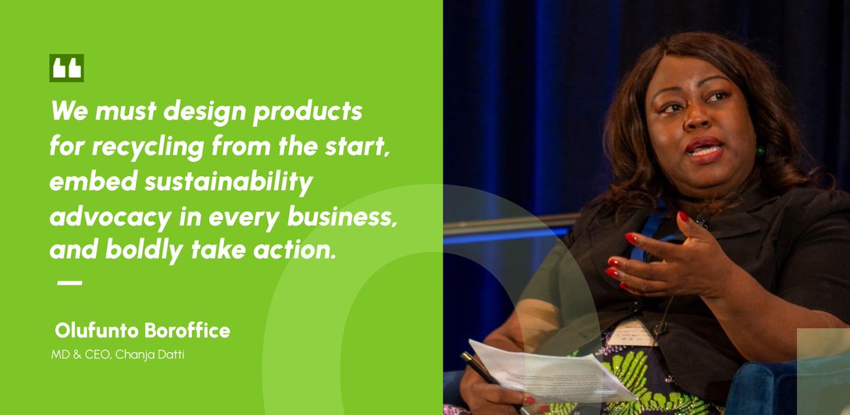Olufunto Boroffice MD &amp; CEO, Chanja Datti, challenges every business to build circularity into their products from day one; at the 2025 Innovation in Global Growth Markets Conference hosted by MIT's Kuo Sharper Center for Prosperity &amp; Entrepreneurship <a href="/MITKuoSharper/">MIT Kuo Sharper Center</a>