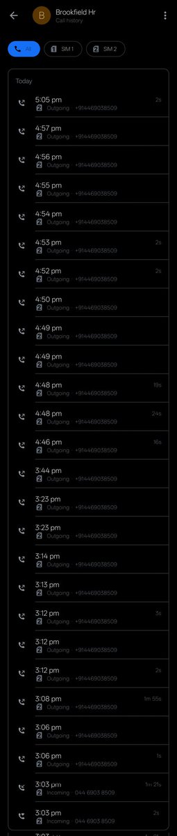 deepeshpokle's tweet photo. @Brookfield I received a call regarding a job opportunity, but it was abruptly disconnected. Since then, every time I try calling back, it gets picked up and immediately cut. I’ve attached the screenshots. Kindly clarify if this is genuine or a scam. https://t.co/qG8PQiyFWJ