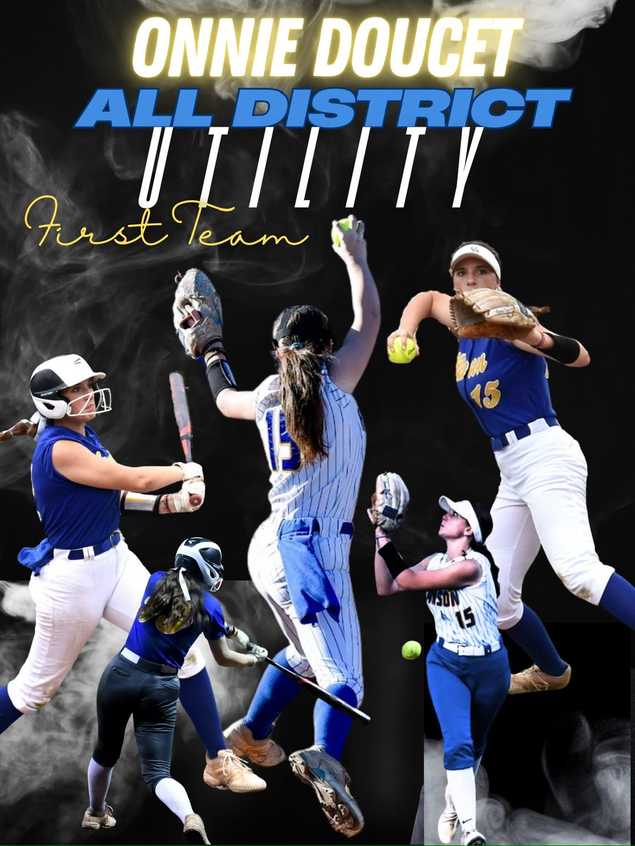 HMS_Softball's tweet photo. Congratulations to these Lady Tigers on receiving 
FIRST TEAM 
All District Honors 

🥎Onnie Doucet-Utility
🥎Camren Rochel-3B https://t.co/0NZ5WrsEGg
