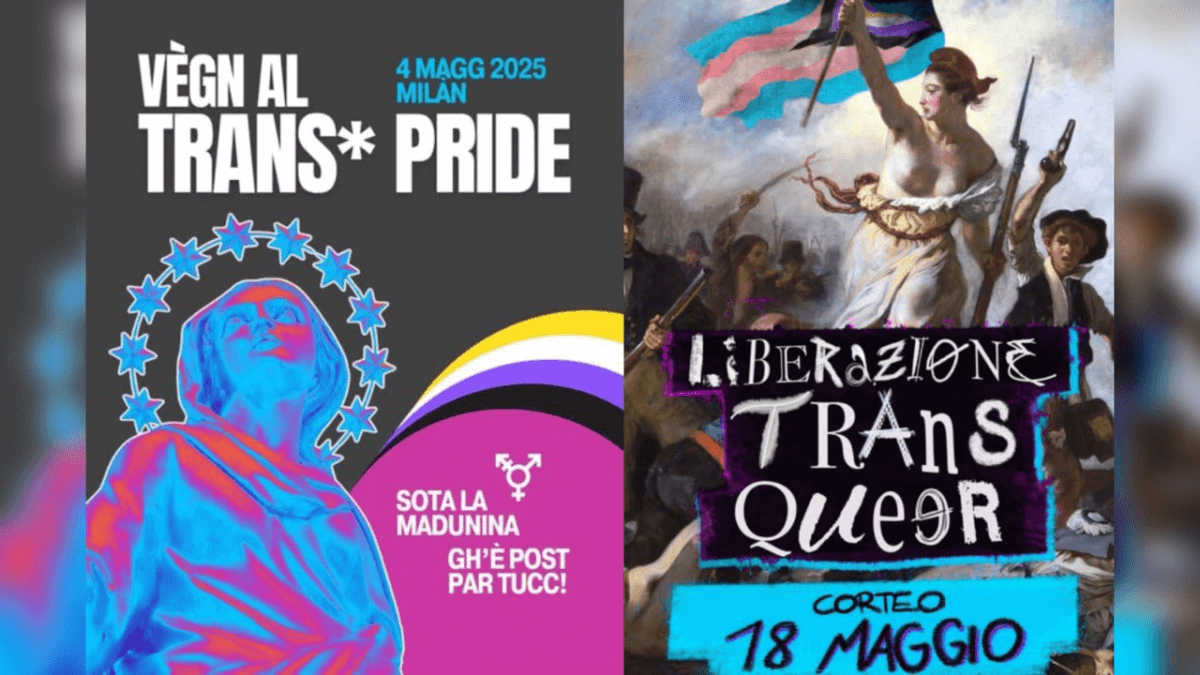 gayit's tweet photo. Orgoglio trans, #Milano e #Roma scendono in piazza: i cortei del 4 e 18 maggio 2025 https://t.co/qPWSLtS8TA #EventiLGBTIQ #Manifestazione #Pride #Transgender https://t.co/QLeuK3dH4s
