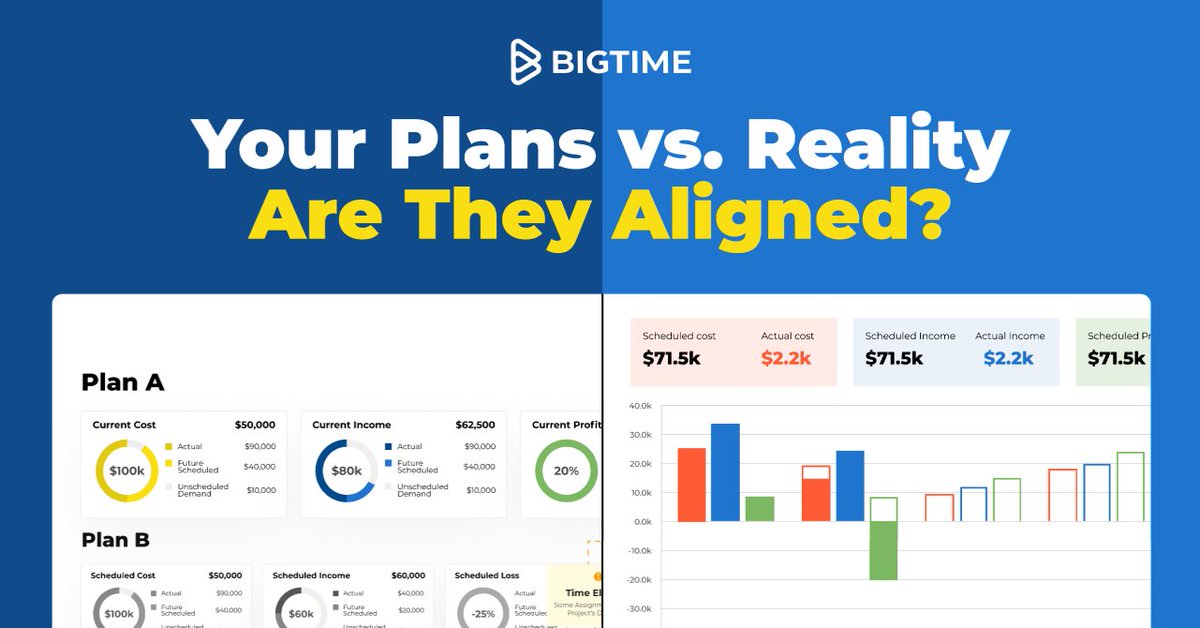 BigTimeSoftware's tweet image. Even the best plans can fail without visibility into performance.

✅ Track profitability gaps early 
✅ Balance workloads with utilization trends 
✅ Adjust project plans to stay on course

🔗 Book a demo: bigtime.net/bigtime-foresi…

#ProfitabilityTracking #ResourceManagement