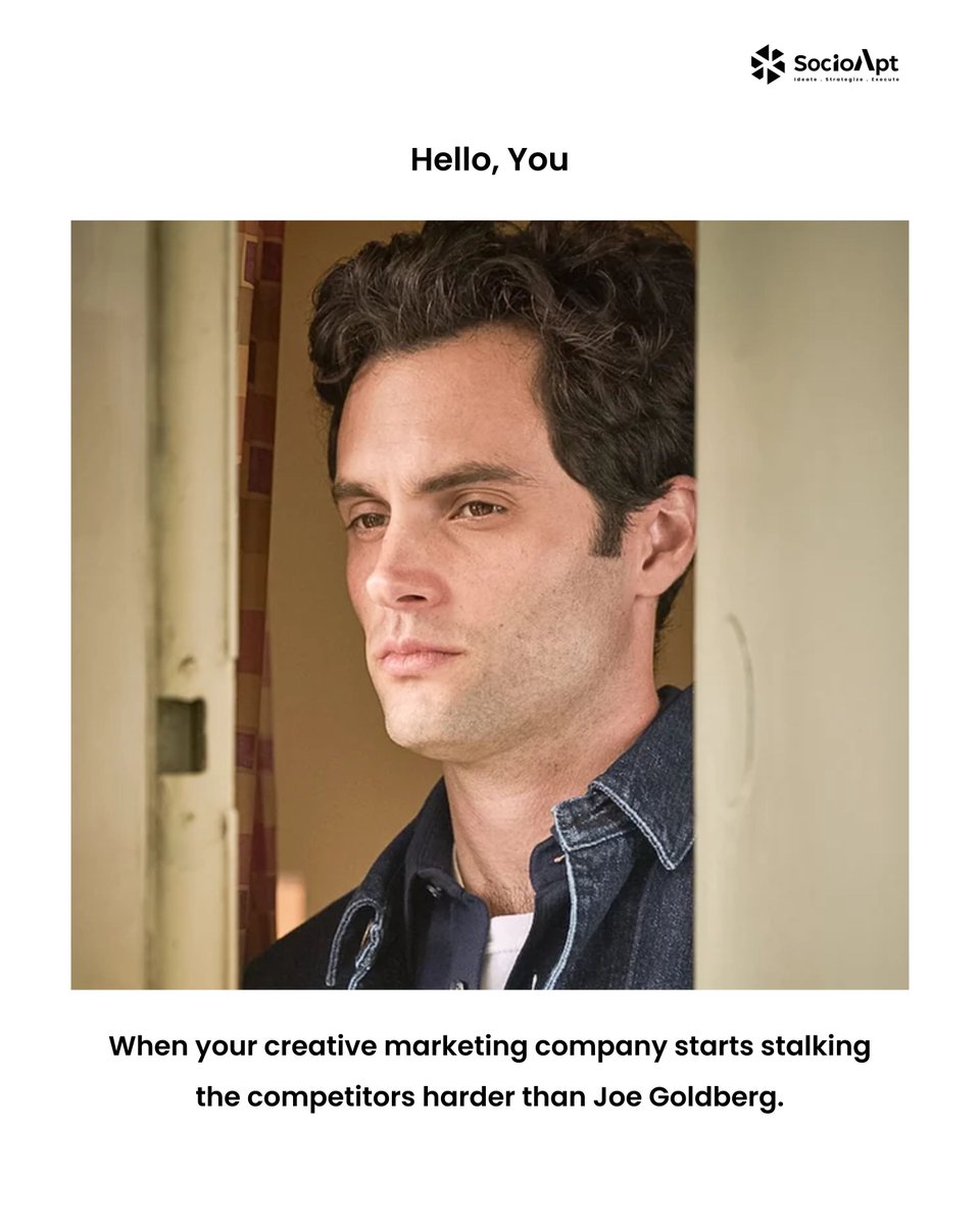 socioapt's tweet photo. We don’t just scroll, we study.

We know your competitors better than they know themselves.
Because great marketing starts with great intel.

Let Joe stalk the people.
We’ll stalk the algorithms.

 #joegoldberg #younetflix #SocioApt https://t.co/oPY3Hrp45c