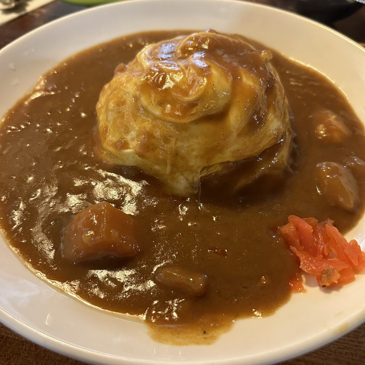 特别好吃的咖喱蛋包饭啊🍛