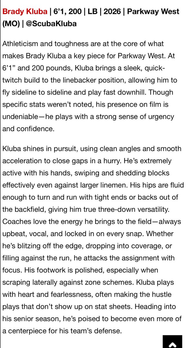 Thank you <a href="/sixstarfootball/">Six Star Football | PLUS+</a> for the write up! <a href="/JPRockMO/">JP Rock</a> <a href="/jdunc32/">Jeff Duncan</a>