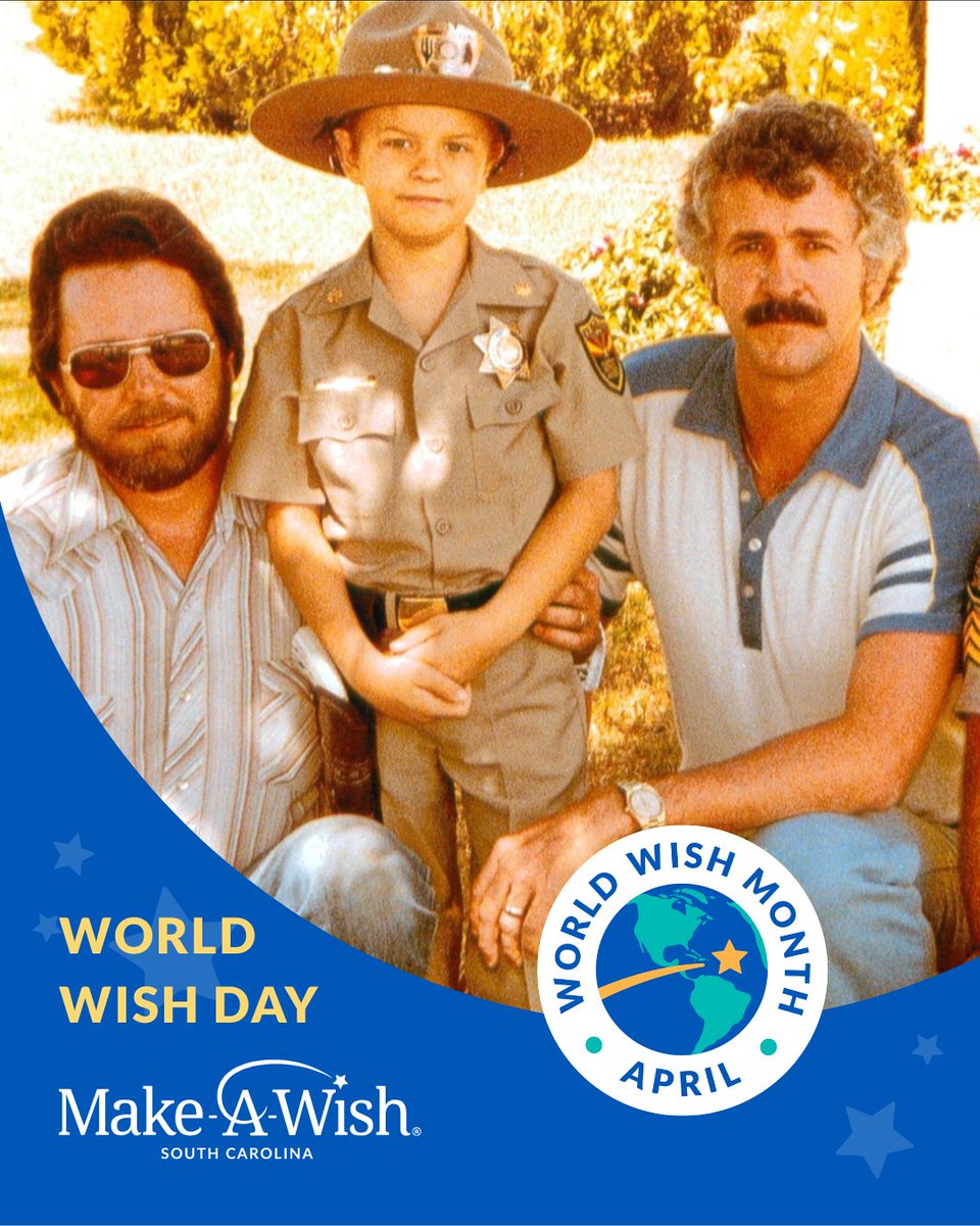 Happy #WorldWishDay! 45 years ago, the original WishMakers came together to create hope and joy for a boy named Chris – and 615,000 children have received wishes since. The work is far from done. Become a #WishMaker at Wishmaker.org/sc!

#WishMakersWanted #WorldWishMonth