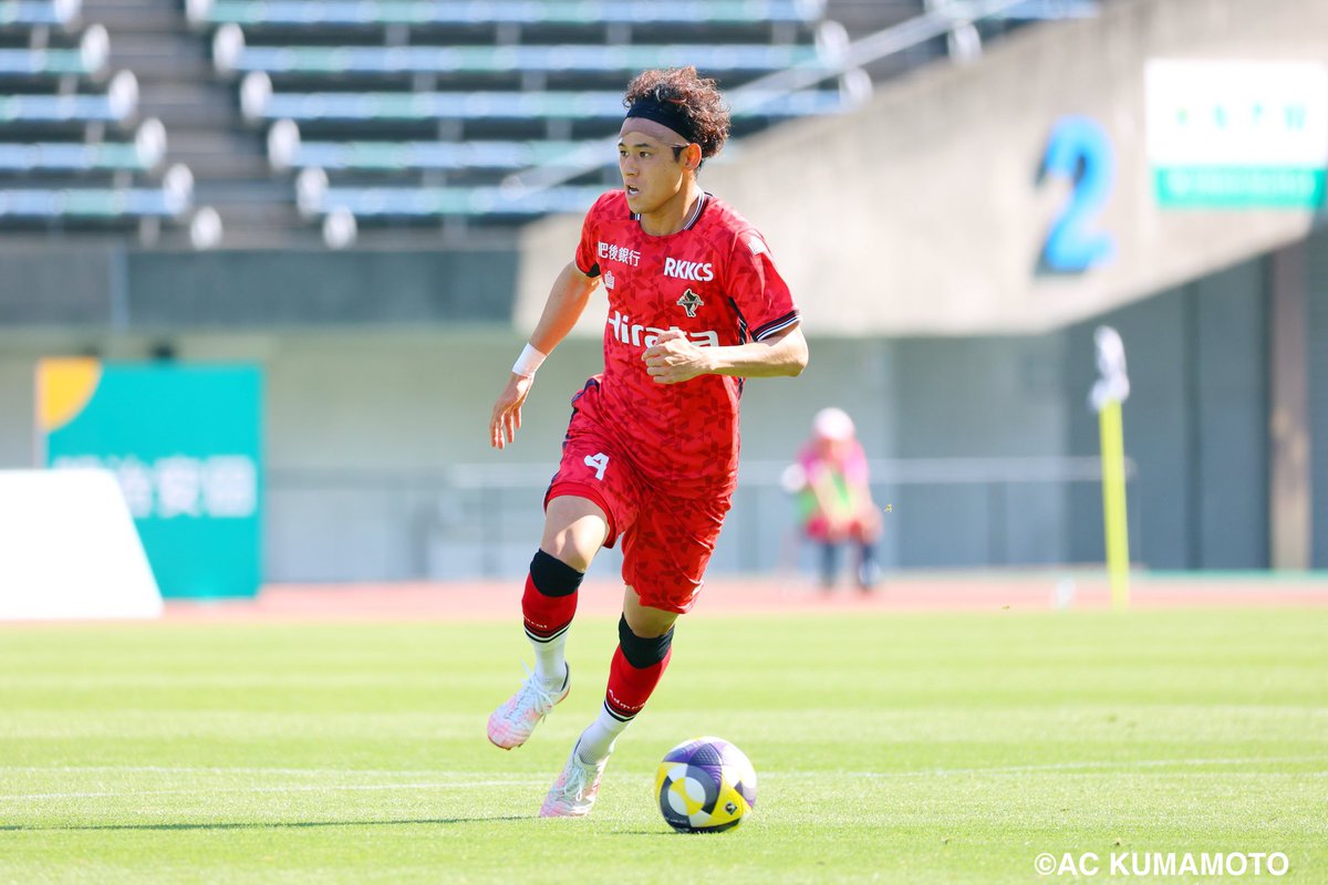 ロアッソ熊本ユニフォームアドミラルL 袴田裕太郎背番号4