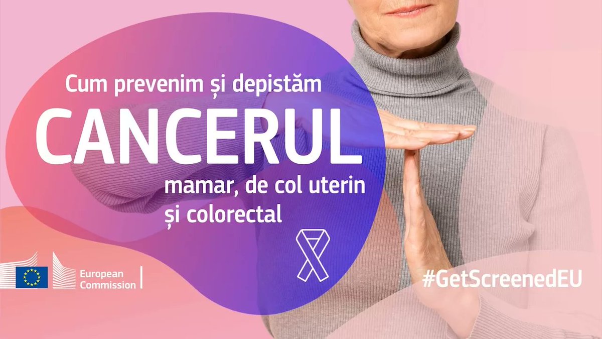 STransilvaniei's tweet image. Testări gratuite pentru cancerul de sân, colorectal și de col uterin în România
Campania #GetScreenedEU are ca scop să încurajeze oamenii să își facă timp pentru sănătatea lor și să efectueze un control preventiv pentru a-și identifica riscul de cancer....
tinyurl.com/25lyrsve
