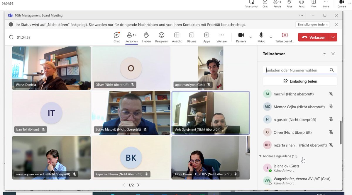 In the context of the implementation of the INTEC project, on 23th April 2025, the 10th Management Board Meeting took place. The meeting was held on-line and fourteen people in total participated from the partners.