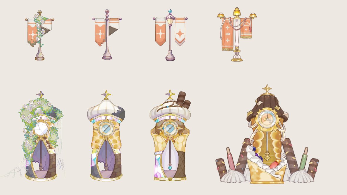 🖌️A fresh batch of town designs just 𝗽𝗼𝗽𝗽𝗲𝗱 𝗼𝘂𝘁 𝗼𝗳 𝘁𝗵𝗲 𝗼𝘃𝗲𝗻!🍞🔥

Wander through the ruins, or stop by the coziest, tastiest building in town—
which one's your favorite? 🦊💕
#Aeruta #IndieGameDev