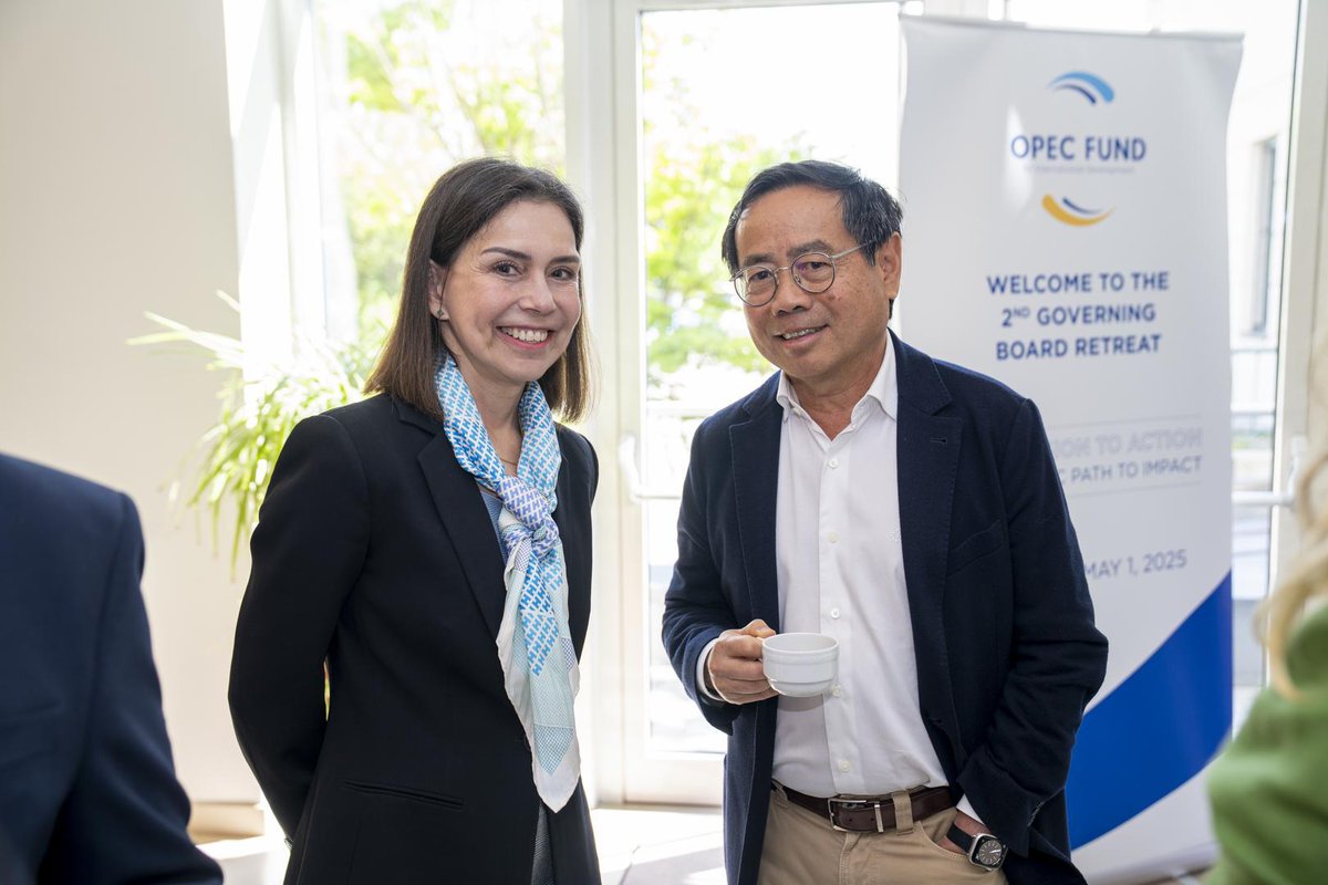 TheOPECFund's tweet image. The #OPECFund Governing Board and Senior Management are coming together this week for a retreat under the theme “From Vision to Action: A Strategic Path to Impact,” with intensive discussions on the future of #developmentfinance and the OPEC Fund’s strategic priorities. 🌍…