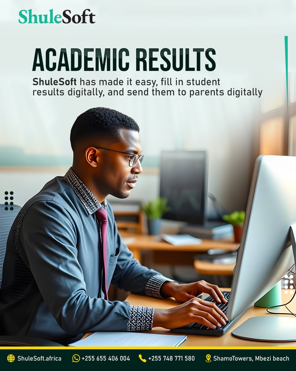 No More Lost Report Cards! 
ShuleSoft revolutionizes academic reporting — enter results once, and deliver them instantly to parents with a click.
 Speed. Accuracy. Impact.

The future of school communication is here.
 🔗 shulesoft.africa
#ShuleSoft
#EducationTanzania