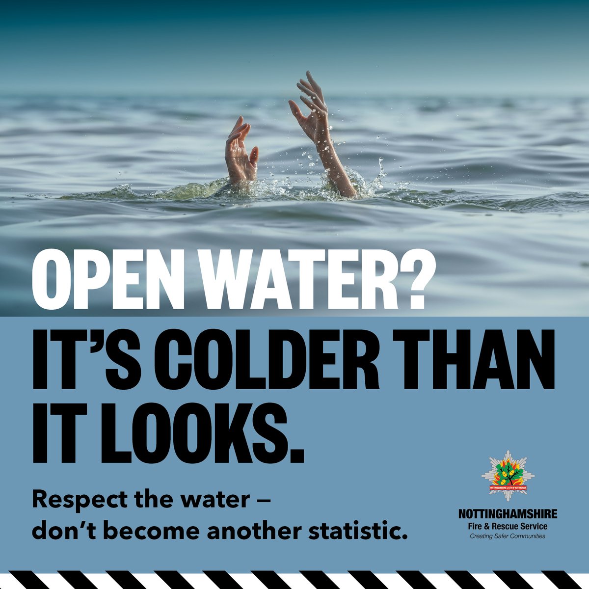 Nottinghamshire Fire and Rescue Service (@nottsfire) on Twitter photo This week we are supporting the <a href="/NFCC_FireChiefs/">National Fire Chiefs Council</a> Be Water Aware Week 🌊
Did you know that even on the hottest of days, open water can still be extremely cold❓
We ask that you, and your children, only enter the water in areas staffed by lifeguards - this is for your safety! This week we are supporting the <a href="/NFCC_FireChiefs/">National Fire Chiefs Council</a> Be Water Aware Week 🌊
Did you know that even on the hottest of days, open water can still be extremely cold❓
We ask that you, and your children, only enter the water in areas staffed by lifeguards - this is for your safety!