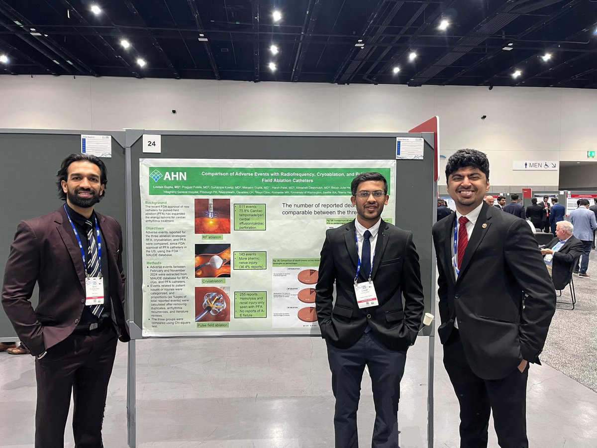 LovishGuptaMD's tweet photo. Grateful to have presented at my first HRS, in San Diego. Thank you for the support, and looking for many more to come! 🫀
#HRS2025 https://t.co/X9swL5f8Qh