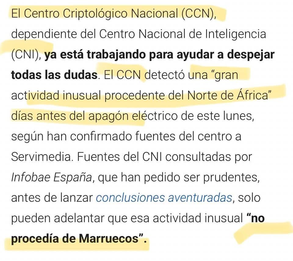 🔴El terror de la mafia militar argelina está detrás el gran apagón
<a href="/EFEnoticias/">EFE Noticias</a> <a href="/el_pais/">EL PAÍS</a> <a href="/elmundoes/">EL MUNDO</a> <a href="/jmalbares/">José Manuel Albares</a> <a href="/LaVanguardia/">La Vanguardia</a> <a href="/larazon_es/">La Razón</a> <a href="/ONUinfo/">ONU Info</a> <a href="/UNIONEUROPEA/">UNION EUROPEA</a> <a href="/bbcmundo/">BBC News Mundo</a> <a href="/CNN/">CNN</a> <a href="/washingtonpost/">The Washington Post</a>