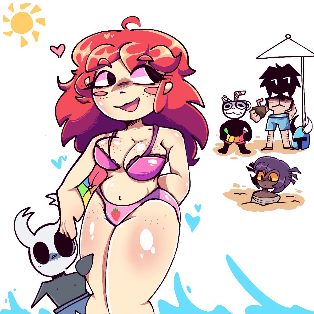 Yuncybergooning's tweet image. Promises are sacred, Enjoy it my starving children, and as you doubled the last milestone, lets make it fun, take me to 1.2K and I&apos;ll spice things up with Madeline (and maybe the knight)

#INDIECROSSEP2 #INDIECROSS #INDIECROSS2 #hollowknight #ShovelKnight #CupHead #CelesteFanArt