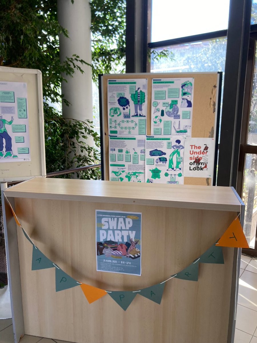 Lycée Régional Parc Saint Jean (@lyceeparc) on Twitter photo Organisation d'une Swap Party par les élèves de 1MCVA1. Le principe : vous apportez des vêtements🧦ou accessoires🕶️, et vous repartez avec des vêtements ou accessoires en échange ! Un événement bon pour la planète 🌍pour consommer et vivre mieux ensemble...<a href="/AcademieNice/">Académie de Nice</a> Organisation d'une Swap Party par les élèves de 1MCVA1. Le principe : vous apportez des vêtements🧦ou accessoires🕶️, et vous repartez avec des vêtements ou accessoires en échange ! Un événement bon pour la planète 🌍pour consommer et vivre mieux ensemble...<a href="/AcademieNice/">Académie de Nice</a>