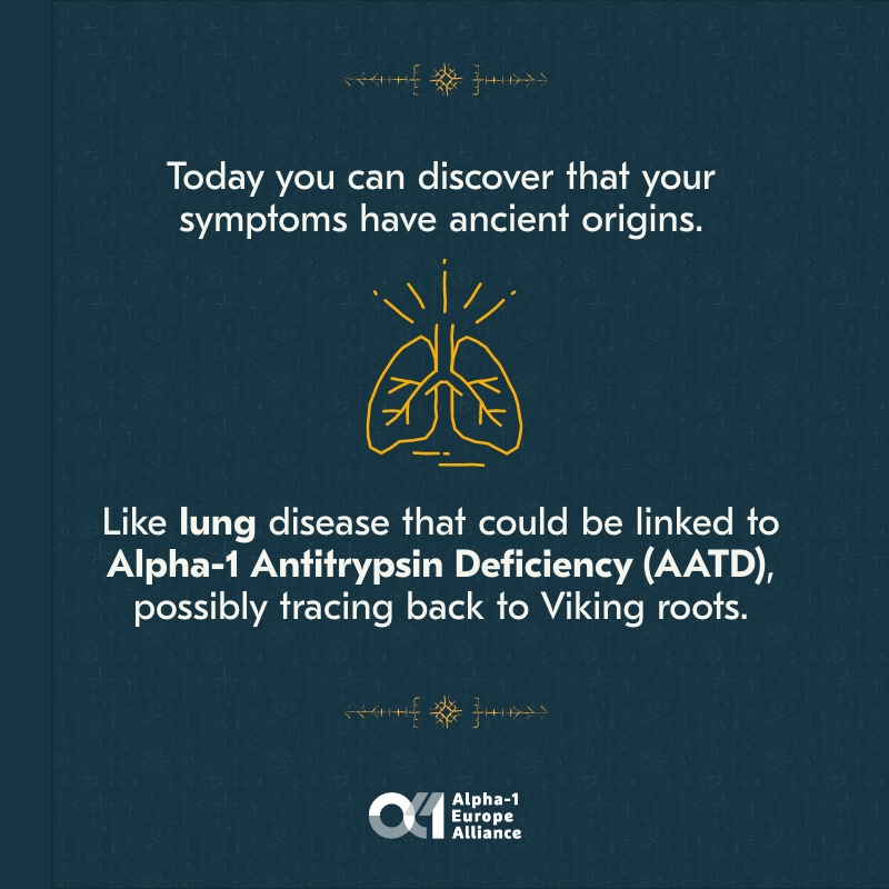 alpha1europe's tweet photo. 🏹 Could #Alpha1AntitrypsinDeficiency (AATD) be part of your 𝑽𝒊𝒌𝒊𝒏𝒈 𝒉𝒆𝒓𝒊𝒕𝒂𝒈𝒆?
This rare genetic condition affects lungs & liver — and often goes undiagnosed.

✅ A simple blood test can detect it early.
🛡️ Learn more: https://t.co/PrrA7Js76y

#TheVikingLegacy #UnitedForAlpha1 #LungHealth #Alpha1Awareness #AATD