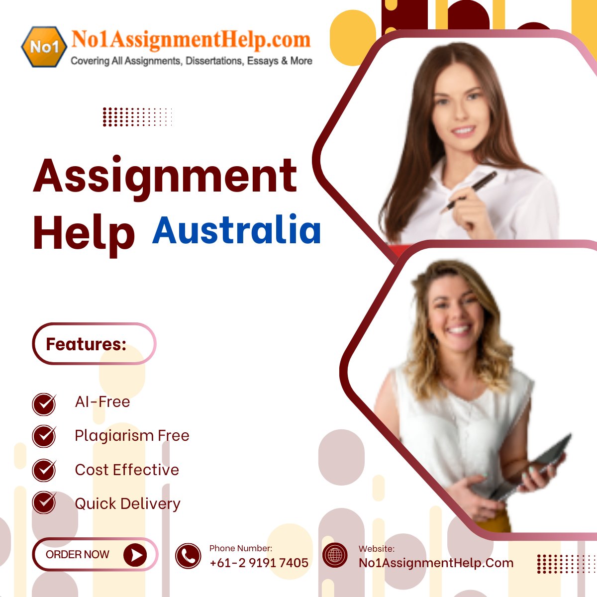 au_assignment's tweet image. Facing difficulties in focusing on assignments? 🤯📚 Subscribe to AI-free writing services ✍️🚫🤖 to let No1AssignmentHelp.Com assist you in completing your coursework. 🎓

Our Features:
✅ AI-free
✅ Plagiarism-free
 🌐 Web: no1assignmenthelp.com/au/
 
#AssignmentHelpAustralia