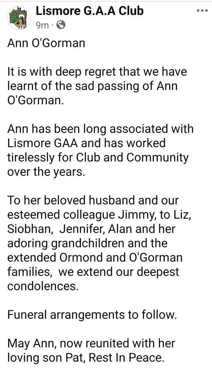 Lismore GAA (@lismoregaa) on Twitter photo 