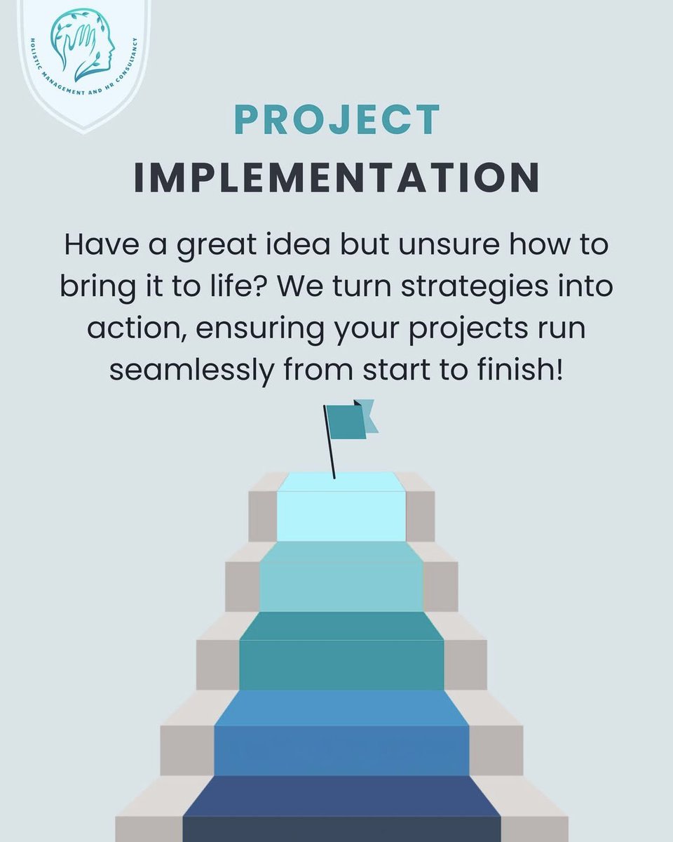 hmhconsultancy's tweet image. From concept to completion, we make project execution seamless!

Whether you&apos;re launching a new initiative or optimizing existing processes, we ensure every step leads to success.
#HMHConsultancy #ProjectImplementation #SuccessInSteps #StrategicGrowth
#ProfessionalDevelopment