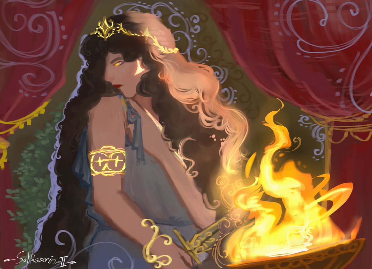 SolarisHyacinth's tweet photo. Circe: Goddess of Sorcery, Daughter of Helios
(Draw on IbisPaintX) #digitalart #epicthemusical https://t.co/lPFY1rDM87