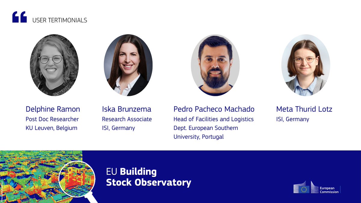 Since 2016, the EU Building Stock Observatory has provided key data on EU buildings 🏠🏢🏥.

As it upgrades, we asked researchers &amp; policymakers about the #EUBSO's impact — their insights will help shape a better tool for all 👇

europa.eu/!ggjXyv