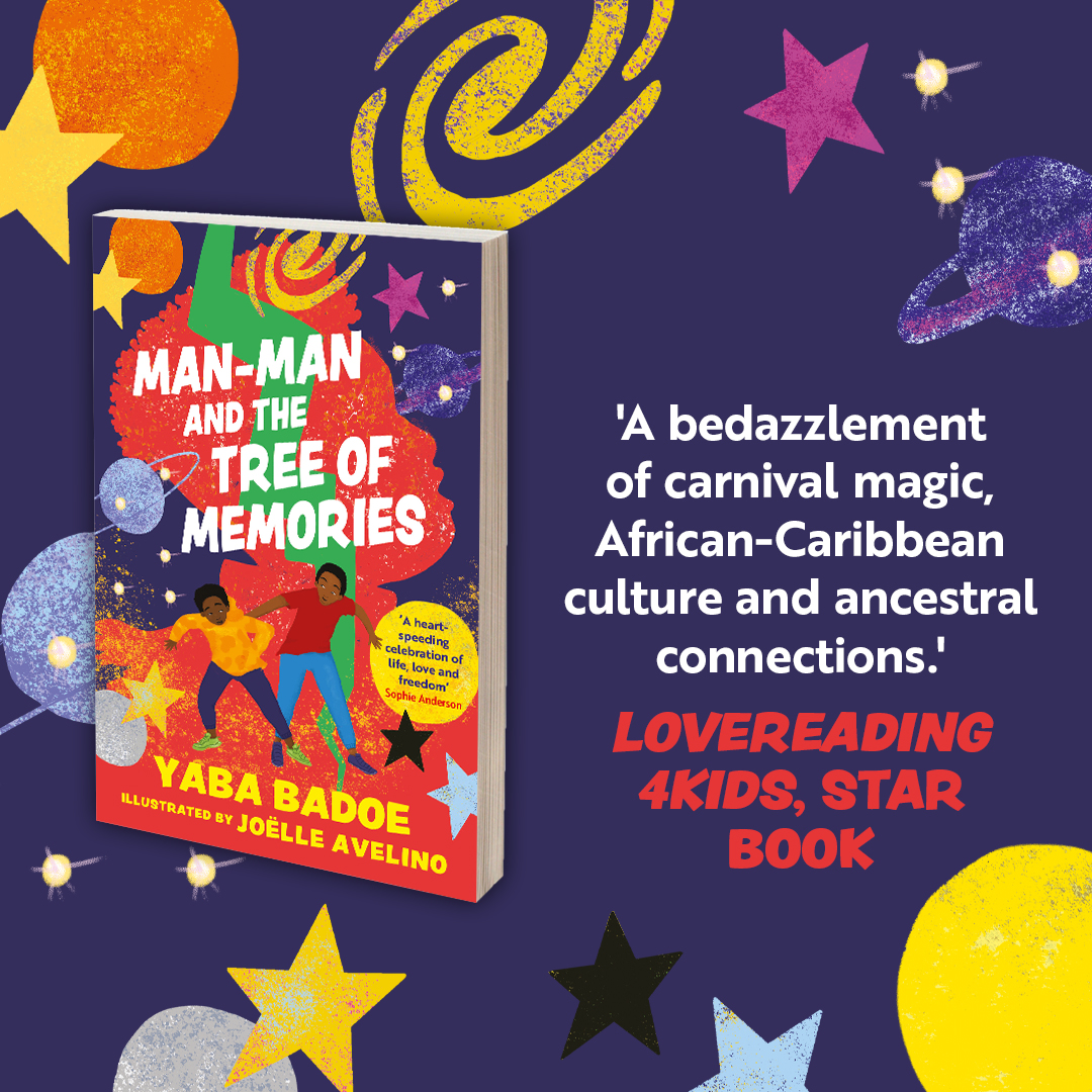 Man-Man and the Tree of Memories is out in eBook and Paperback on the 8th of May! 

A story of dance, celebration, carnival and slavery - about a family understanding their past to change the future.

Pre-Order your copy today - bit.ly/3RGsWgC
