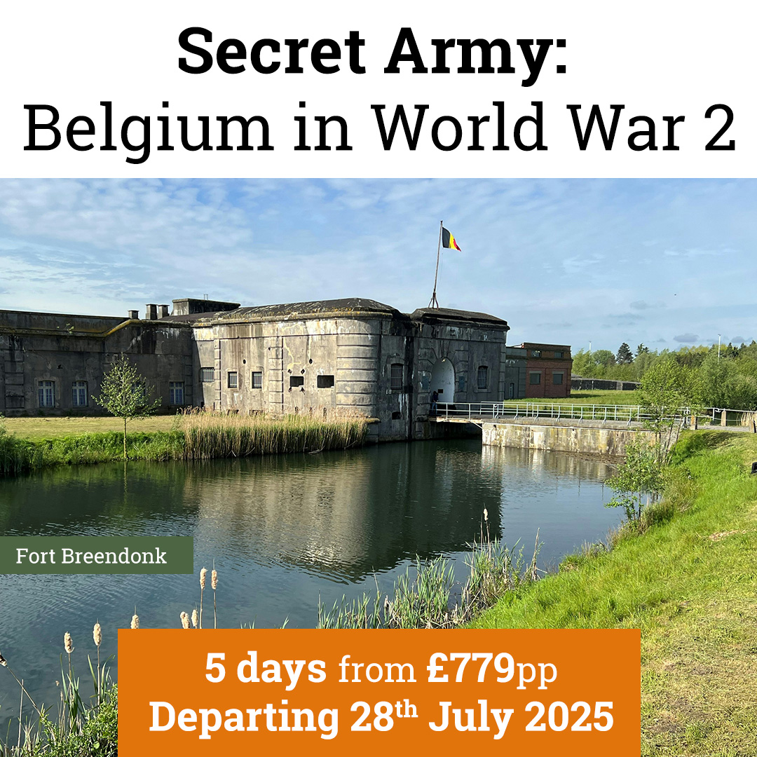 Led by Head Battlefield Guide Paul Reed and WW2 author Dr Victoria Humphreys, this moving tour focuses on the Belgian Resistance, also known as the ‘Secret Army’. Departing this July, this is your chance to pay your respects to the fallen soldiers… &gt;&gt; ow.ly/PIWE50VHcnM