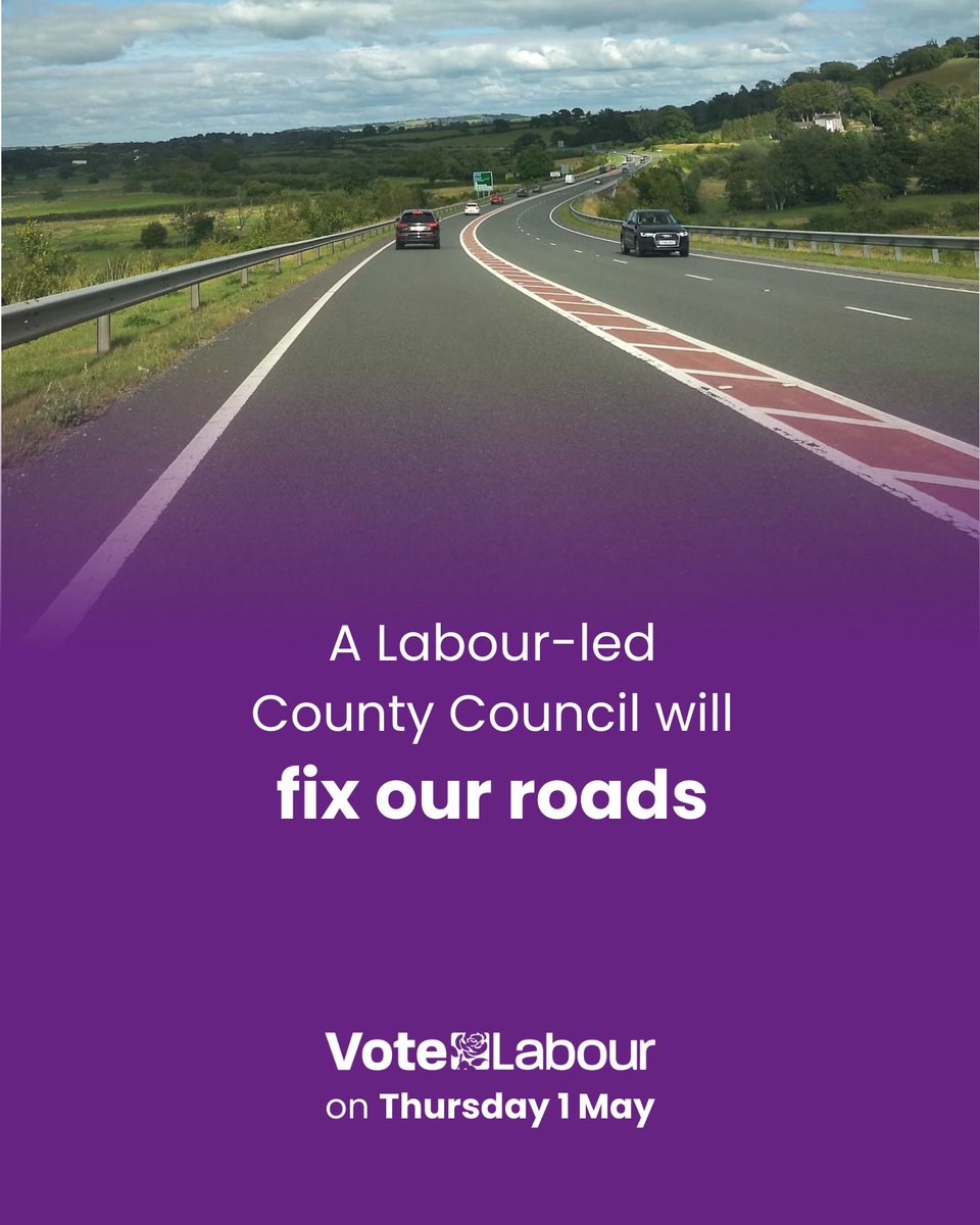 This Thursday, vote for change. A better future for Hertfordshire is on the ballot.

Labour will: 🌹 Tackle the cost of living crisis 🌹 Improve local transport 🌹 Make Herts safe 🌹 Fix our roads 🌹 Set up a SEND taskforce 🌹 Invest in family and youth services.