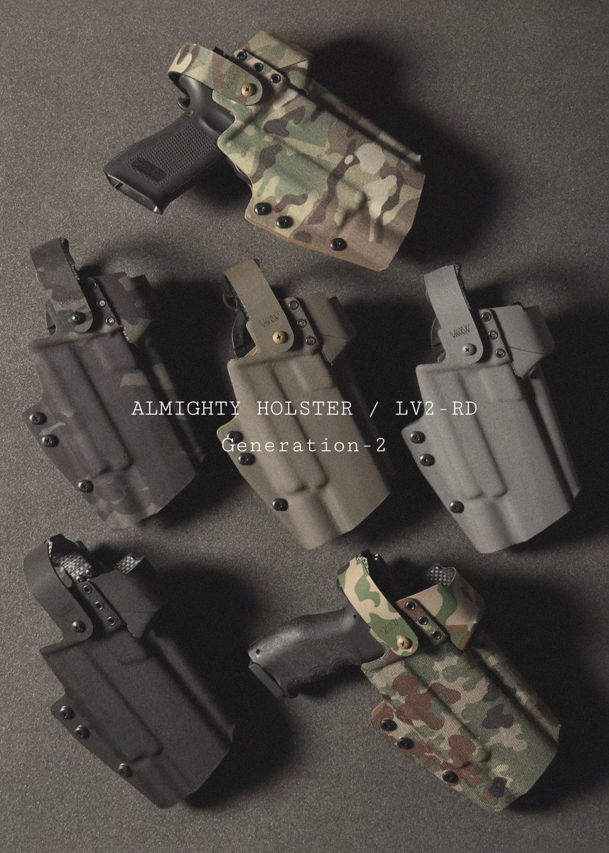 ⚠️ こちらも明日同時リリース ⚠️ ➖ALMIGHTY HOLSTER / LV2-RD G2